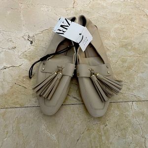 New W/ tags- Tasseled Soft Leather Loafers